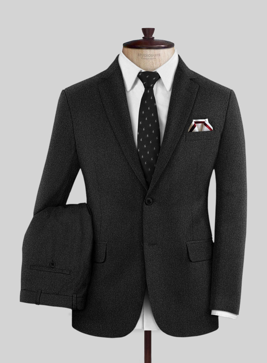 Caccioppoli Carrio Charcoal Wool Suit