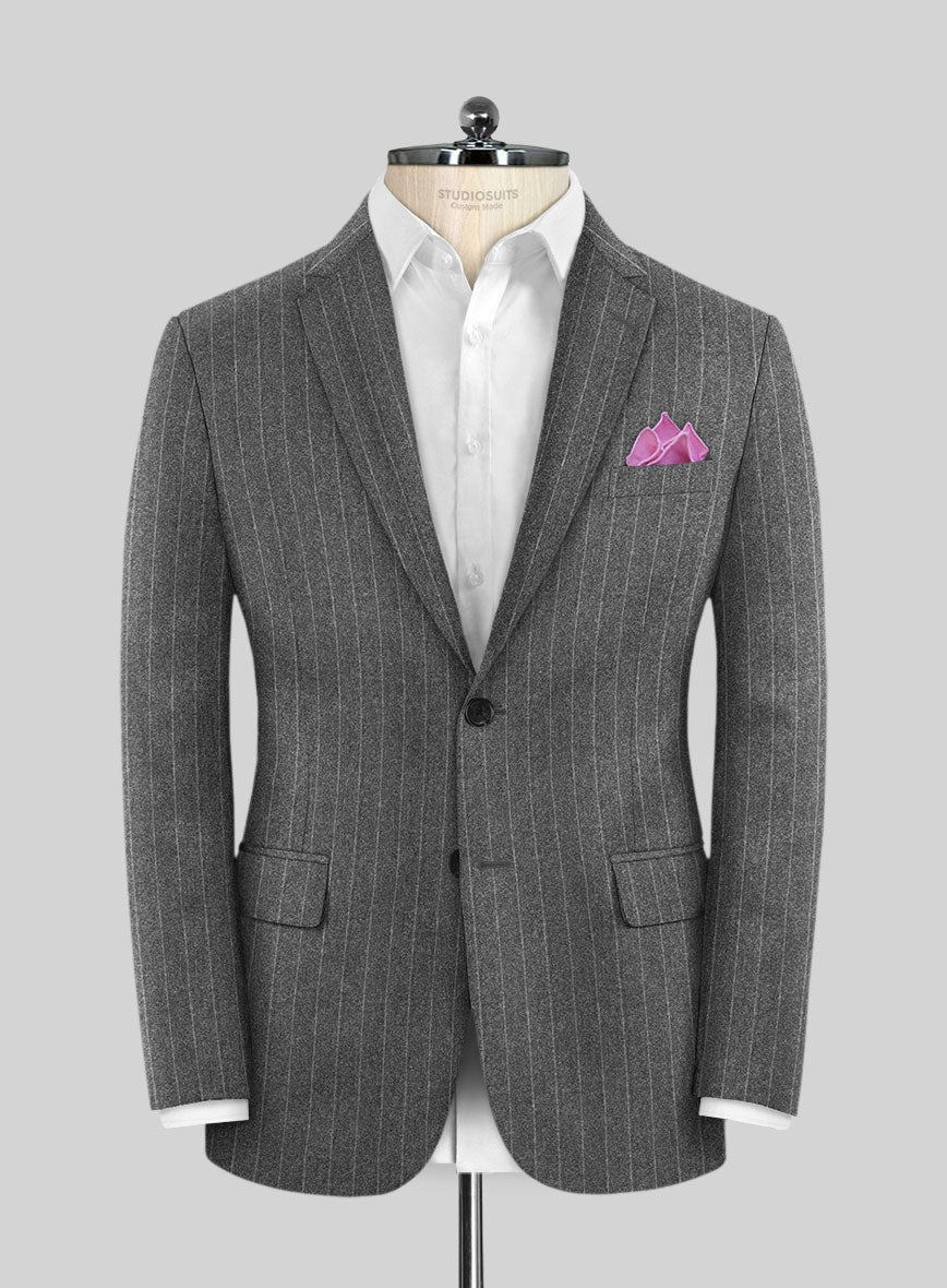 Caccioppoli Laudi Light Gray Wool Jacket