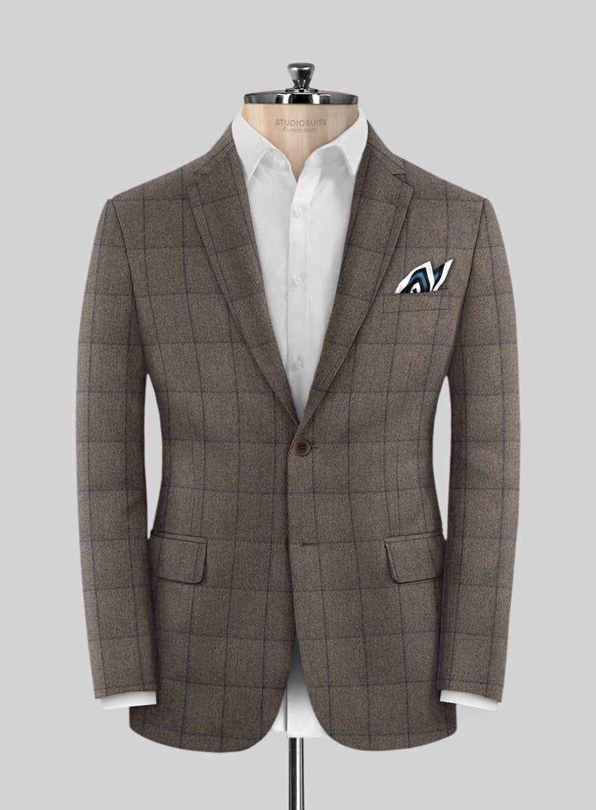 Caccioppoli Orenzo Brown Wool Jacket