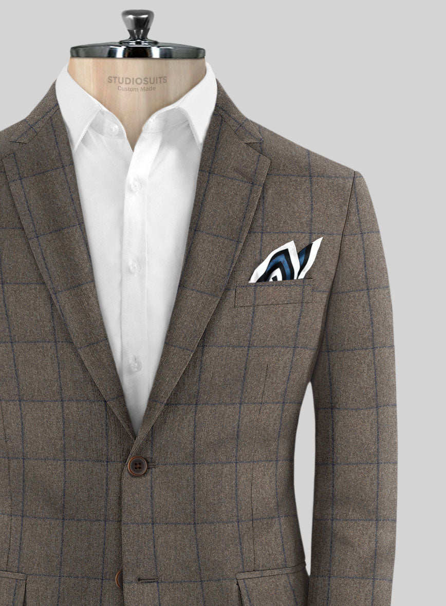 Caccioppoli Orenzo Brown Wool Suit