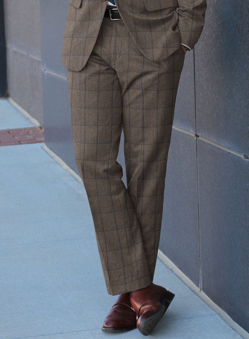 Caccioppoli Orenzo Brown Wool Suit