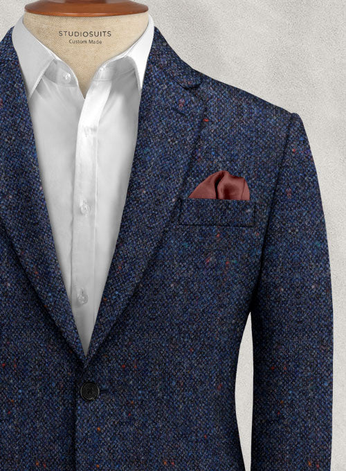 Caccioppoli Donegal Blue Tweed Suit