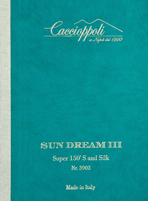 Caccioppoli Sun Dream Ronzi Blue Wool Silk Pants