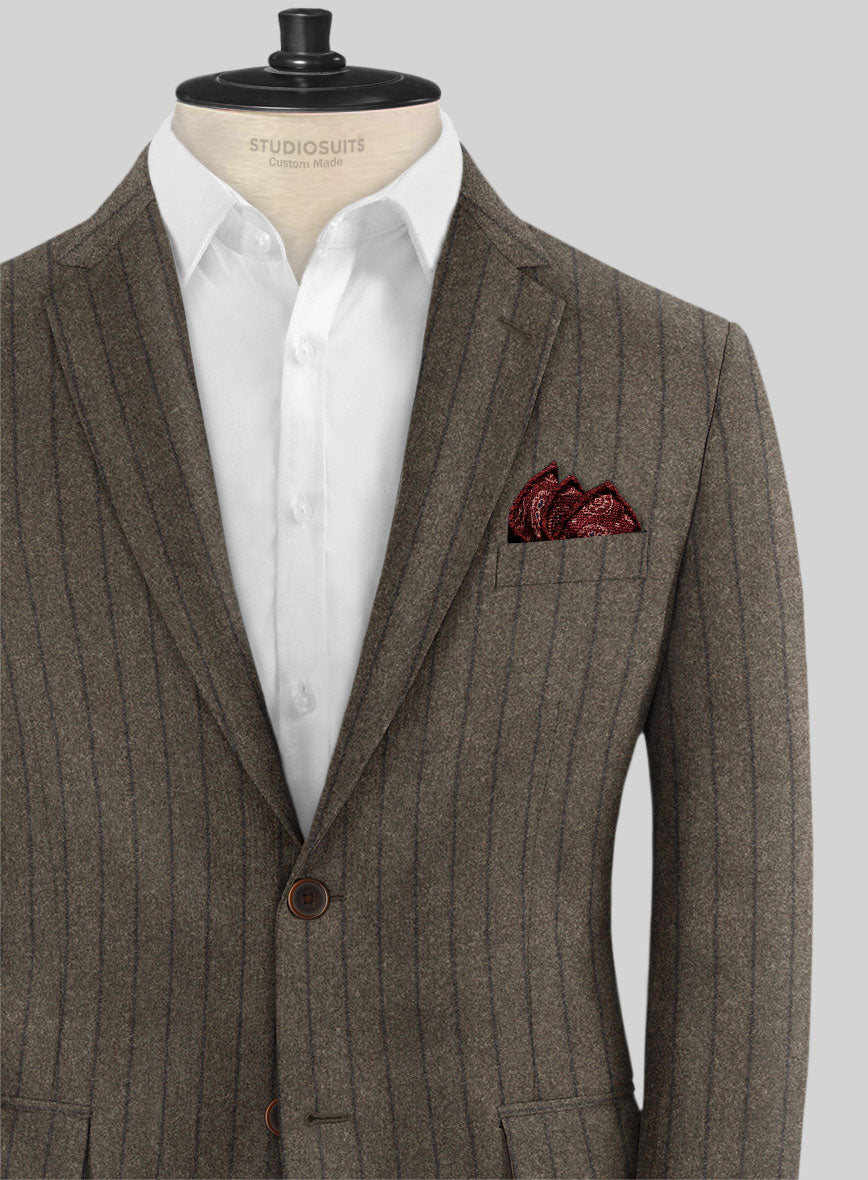 Caccioppoli Posa Dark Brown Wool Jacket