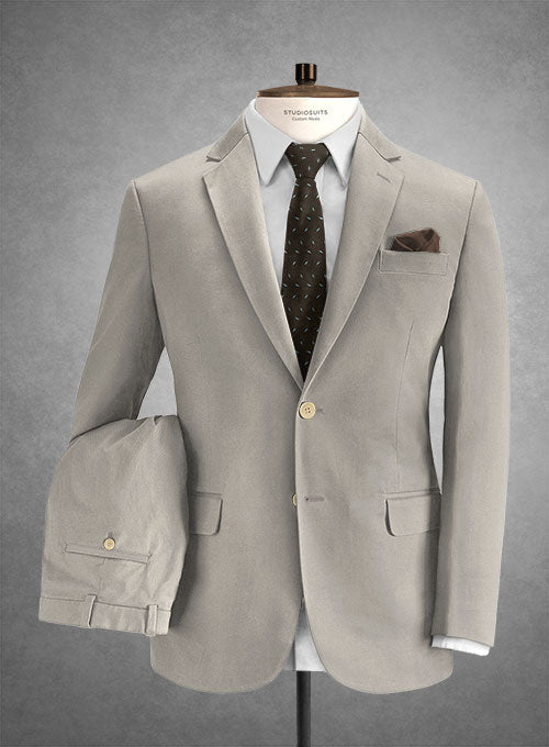 Caccioppoli Cotton Cashmere Beige Suit