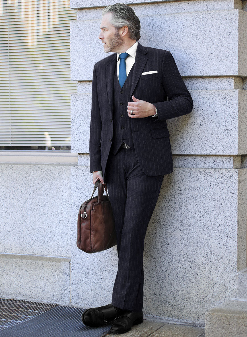 Caccioppoli Carman Navy Blue Wool Suit