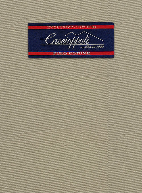 Caccioppoli Cotton Drill Beige Jacket