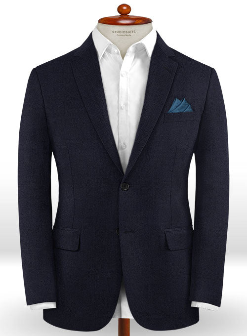 Caccioppoli Dapper Dandy Arber Navy Blue Wool Jacket