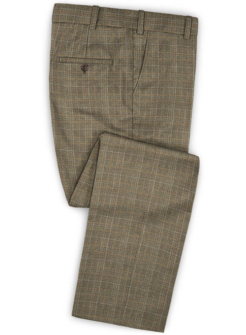 Caccioppoli Dapper Dandy Batito Brown Wool Pants