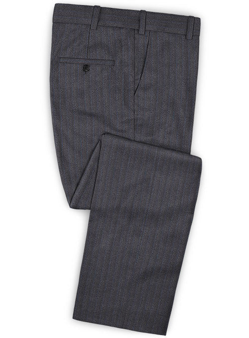 Caccioppoli Dapper Dandy Blezzi Gray Blue Wool Suit