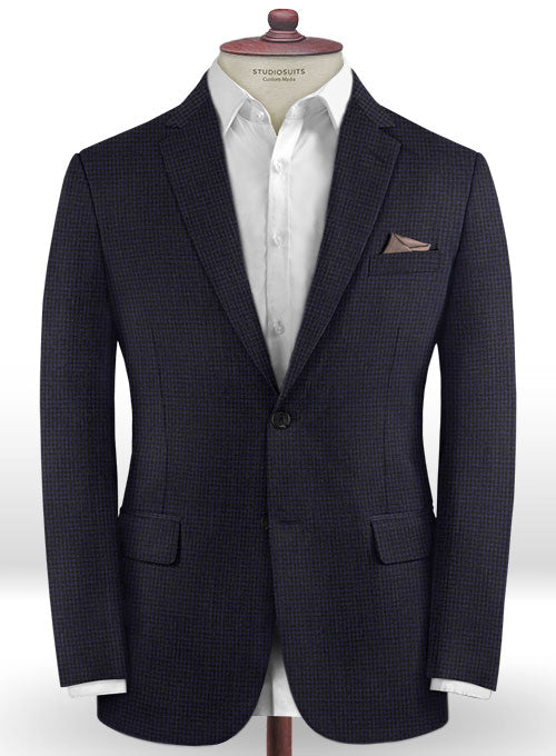 Caccioppoli Dapper Dandy Chillo Dark Blue Wool Suit