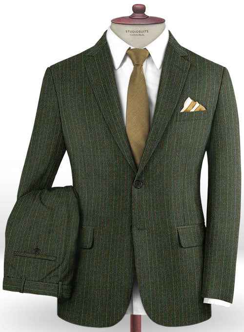 Caccioppoli Dapper Dandy Didena Forest Green Wool Suit