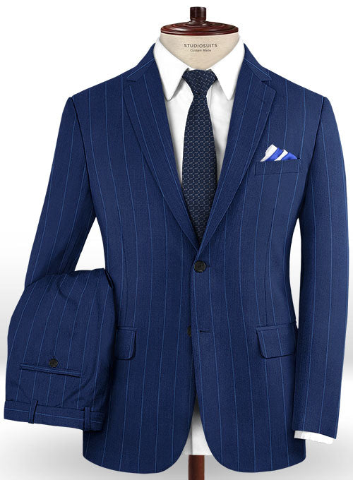 Caccioppoli Dapper Dandy Havssi Blue Wool Suit