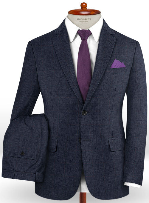 Caccioppoli Dapper Dandy Inato Glen Blue Wool Suit