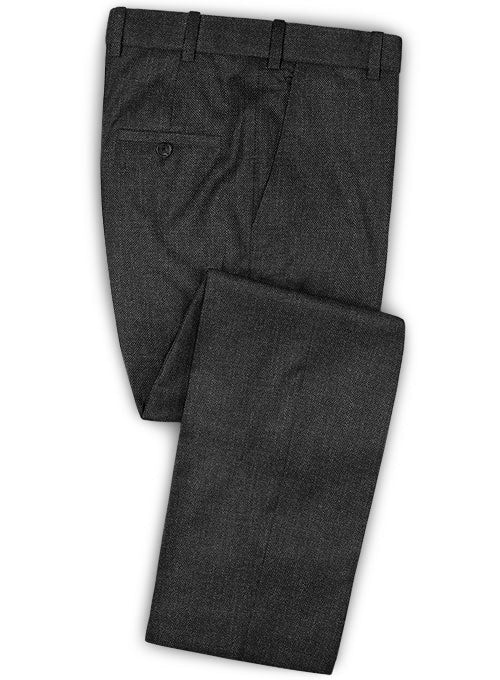 Caccioppoli Dapper Dandy Nedro Charcoal Wool Suit