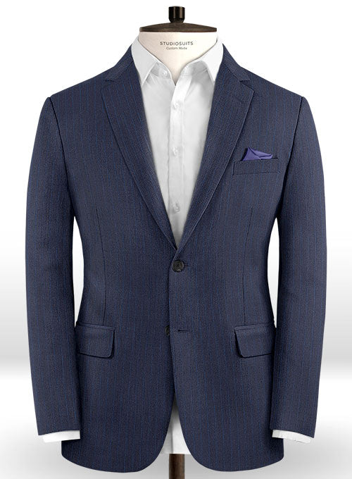 Caccioppoli Dapper Dandy Osotti Blue Wool Jacket