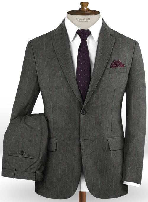 Caccioppoli Dapper Dandy Palor Dark Gray Wool Suit