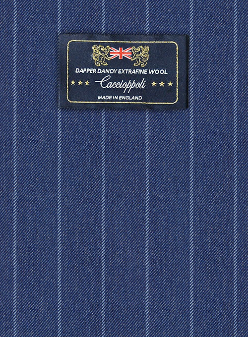 Caccioppoli Dapper Dandy Parbo Blue Wool Suit