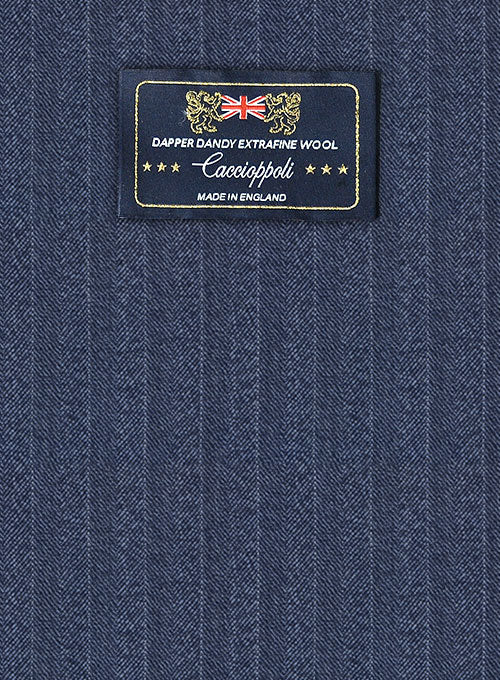 Caccioppoli Dapper Dandy Rienza Blue Wool Suit