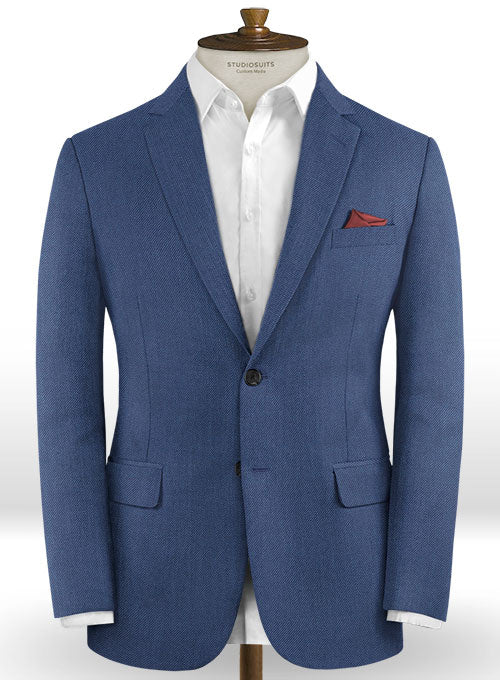 Caccioppoli Dapper Dandy Tavino Persian Blue Wool Jacket