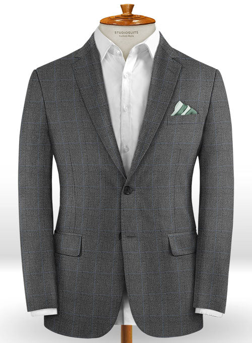 Caccioppoli Dapper Dandy Varto Glen Gray Wool Suit