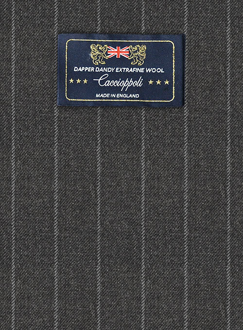 Caccioppoli Dapper Dandy Vigi Dark Gray Wool Suit