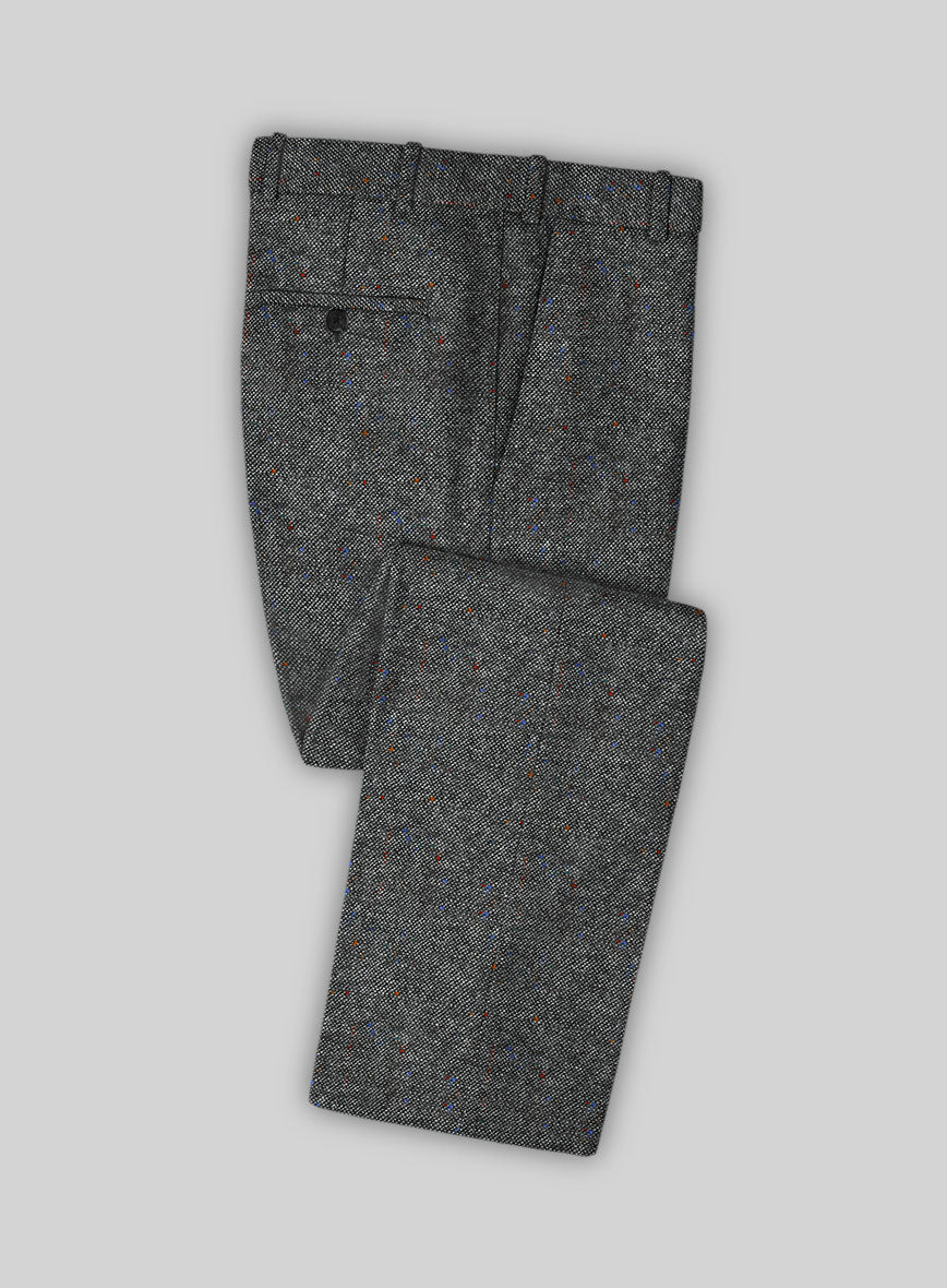 Caccioppoli Donegal Gray Tweed Pants