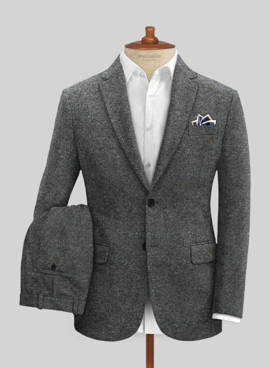 Caccioppoli Donegal Gray Tweed Suit