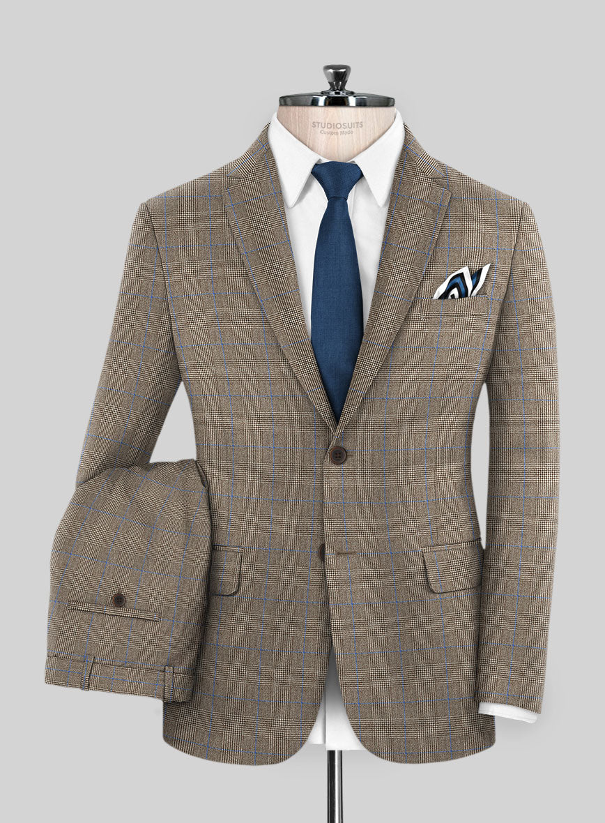 Caccioppoli Erlo Brown Wool Suit