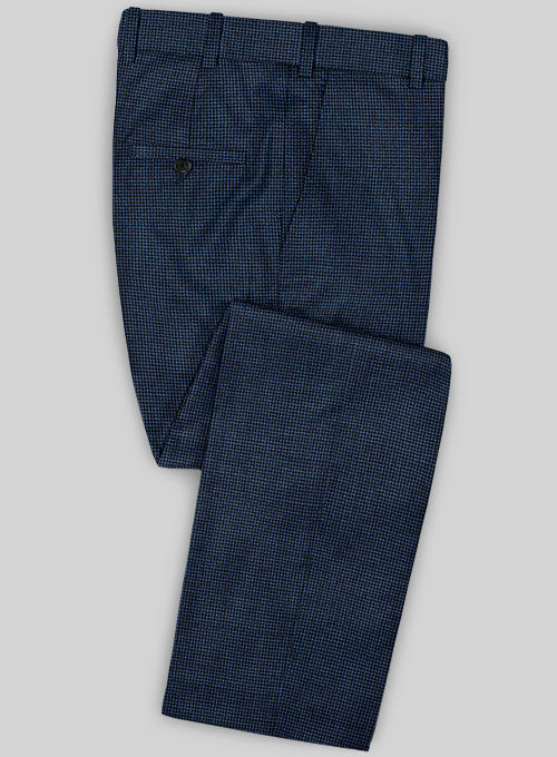 Caccioppoli Fresco Wool Blue Feorra Pants