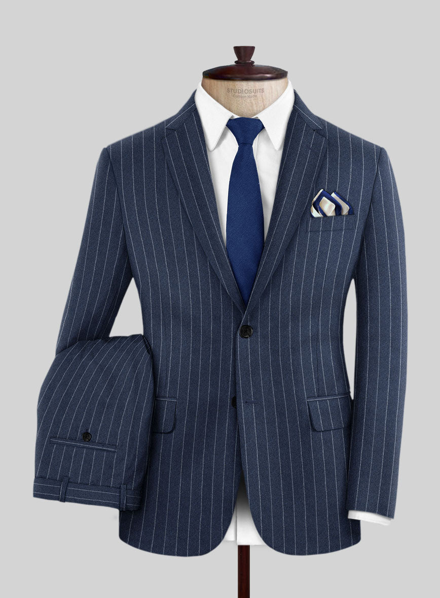 Caccioppoli Genio Blue Wool Suit