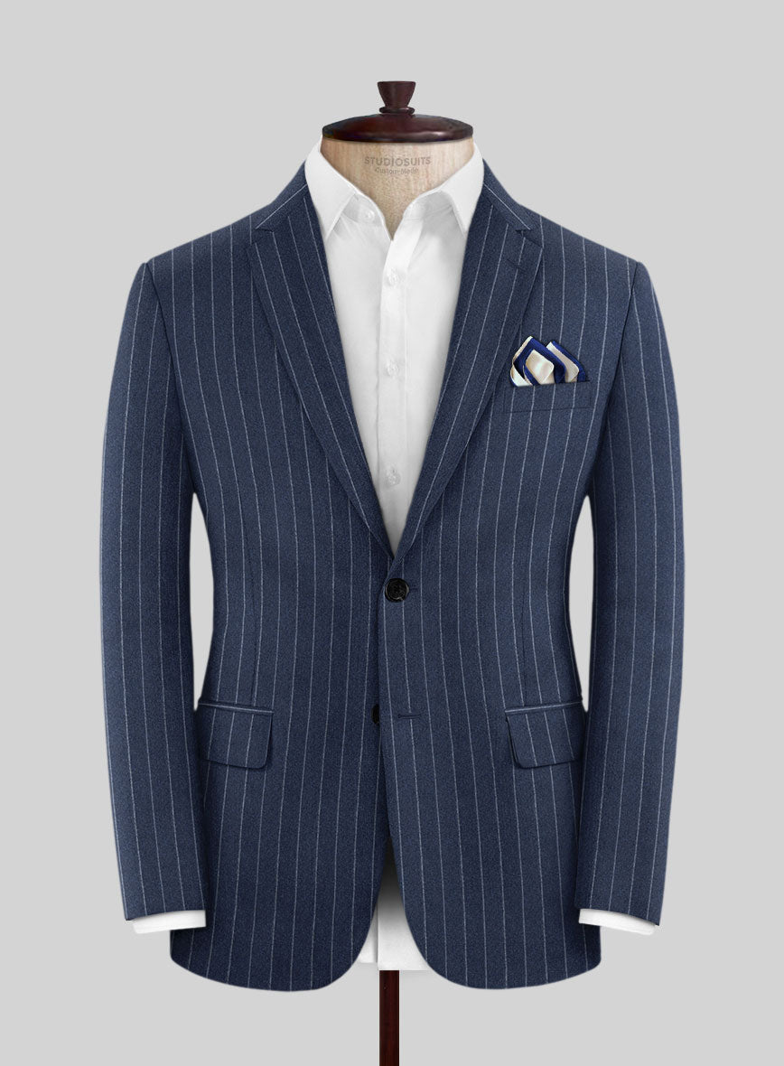 Caccioppoli Genio Blue Wool Suit