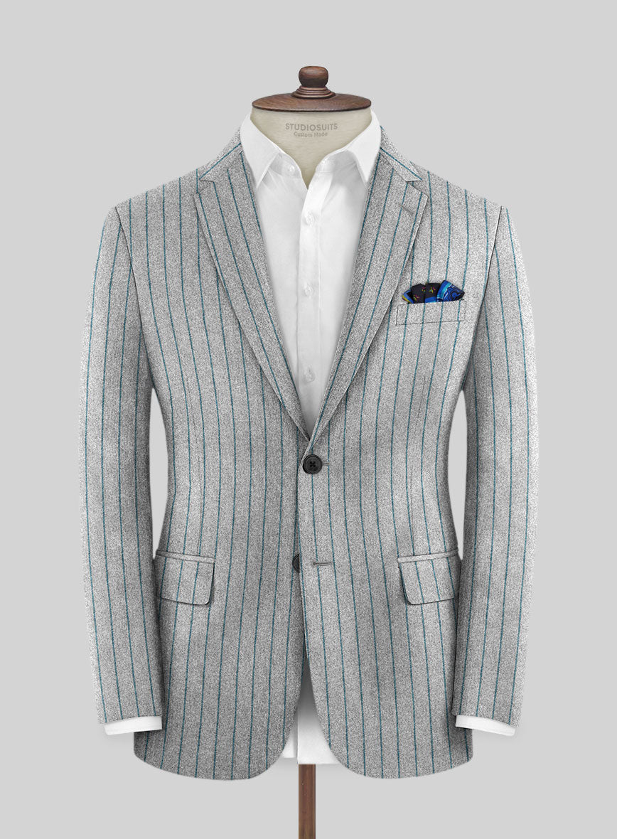 Caccioppoli Jimena Gray Wool Jacket