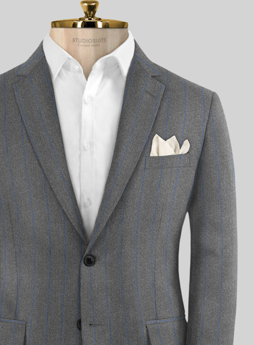 Caccioppoli Nevro Gray Wool Jacket