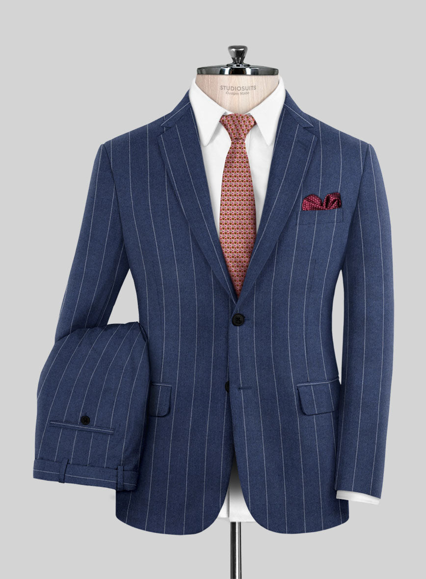 Caccioppoli Nuoa Blue Wool Suit