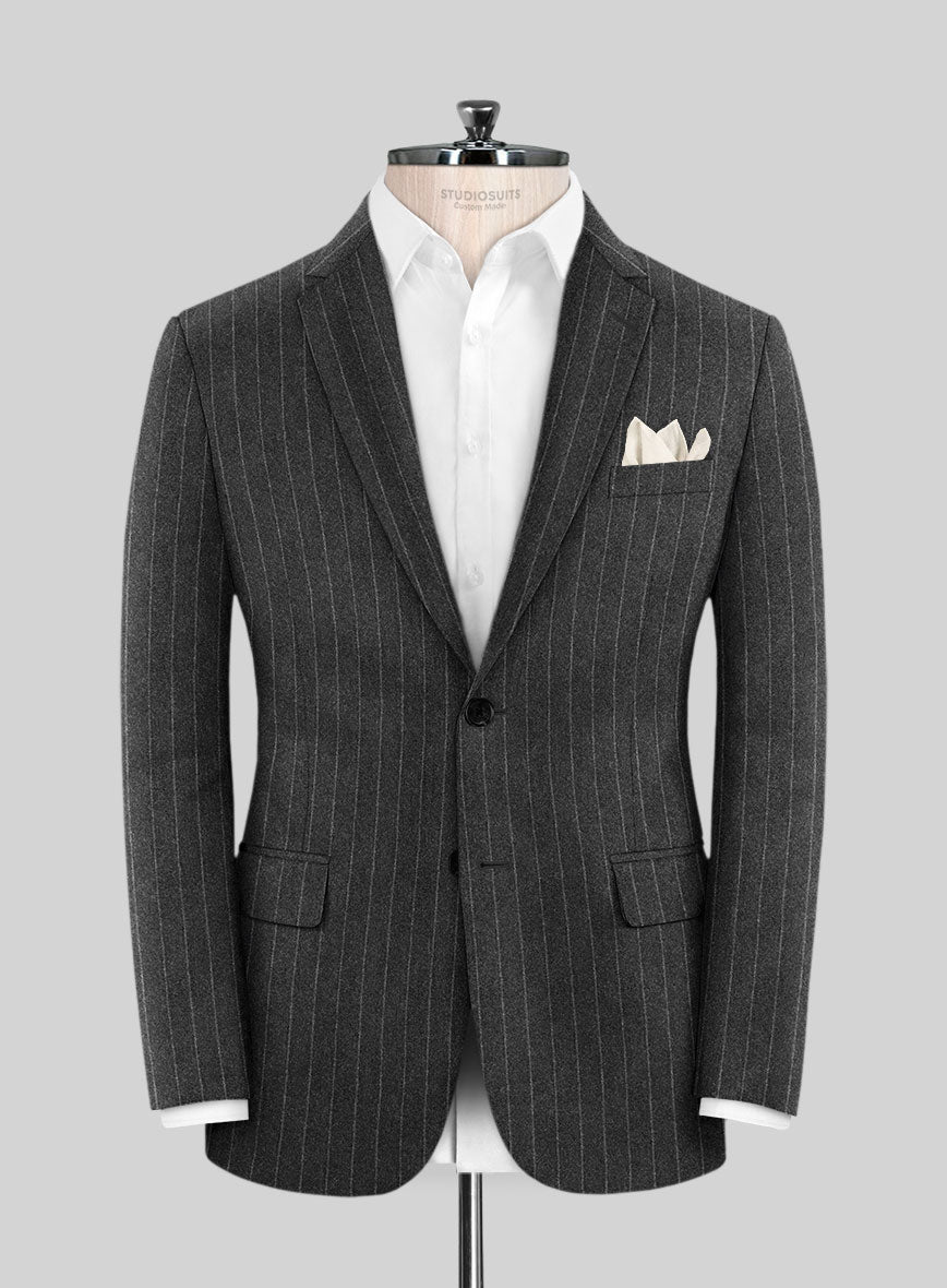 Caccioppoli Oenli Dark Gray Wool Jacket