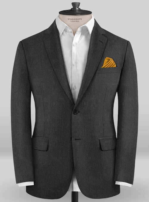 Caccioppoli Sun Dream Charcoal Wool Silk Jacket