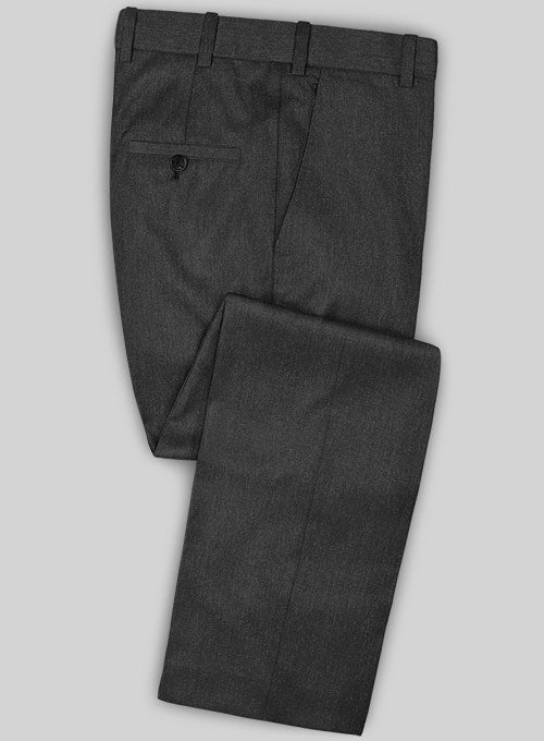 Caccioppoli Sun Dream Charcoal Wool Silk Pants