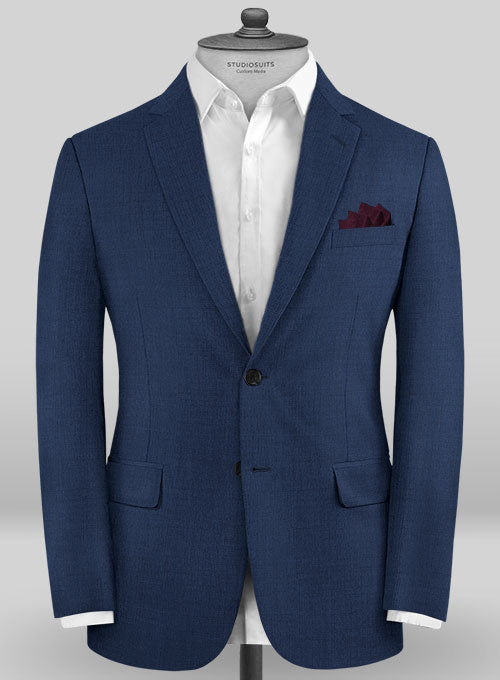 Caccioppoli Sun Dream Garcie Bottle Blue Wool Silk Jacket