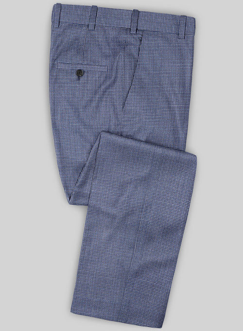 Caccioppoli Sun Dream Odri Blue Wool Silk Pants