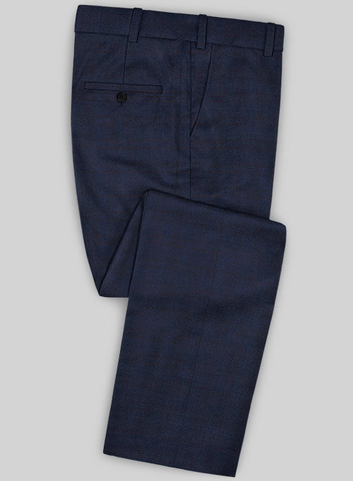 Caccioppoli Sun Dream Artado Blue Wool Silk Pants