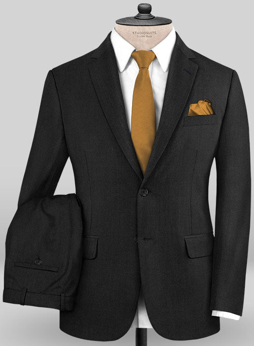 Caccioppoli Sun Dream Black Wool Silk Suit