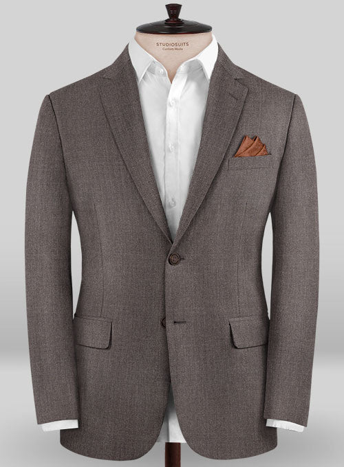 Caccioppoli Sun Dream Brown Wool Silk Suit