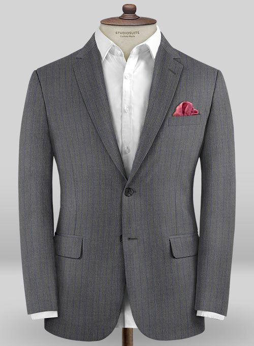 Caccioppoli Sun Dream Cisko Gray Wool Silk Jacket