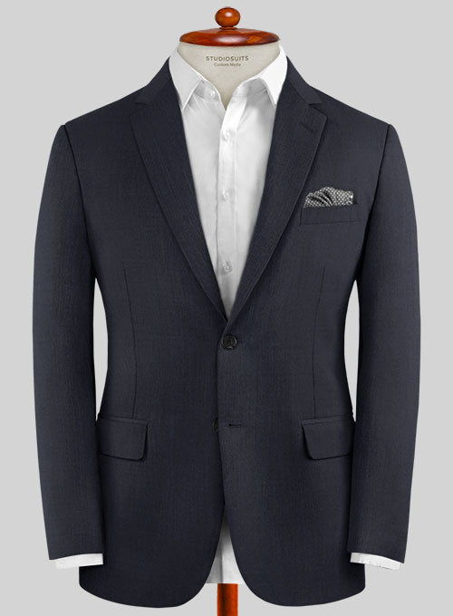 Caccioppoli Sun Dream Navy Blue Wool Silk Jacket