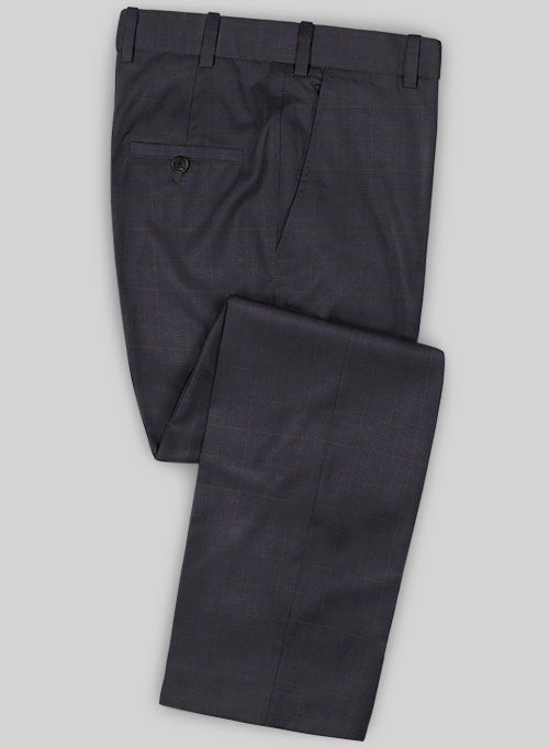 Caccioppoli Sun Dream Folli Gray Wool Silk Pants