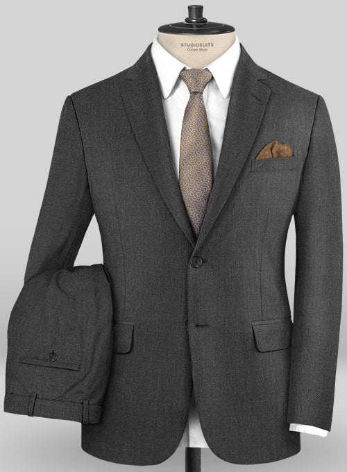 Caccioppoli Sun Dream Dark Gray Wool Silk Suit