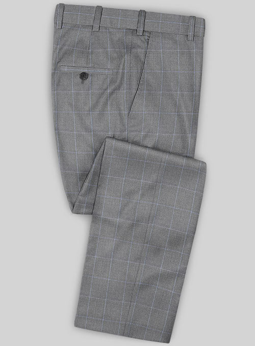 Caccioppoli Sun Dream Jappo Gray Wool Silk Pants