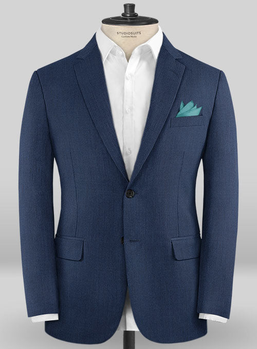 Caccioppoli Sun Dream Kara Blue Wool Silk Jacket