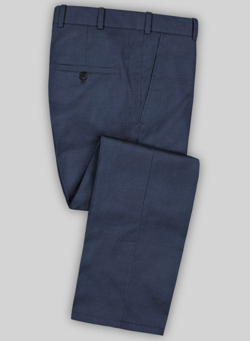 Caccioppoli Sun Dream Zoncci Blue Wool Silk Pants